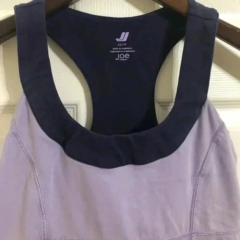 Joe Fresh Workout Tank Purple XS - Picture 5 of 11